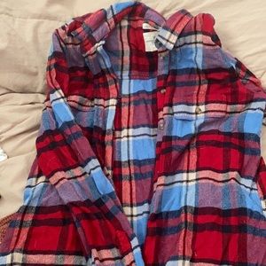 red & blue flannel from american eagle